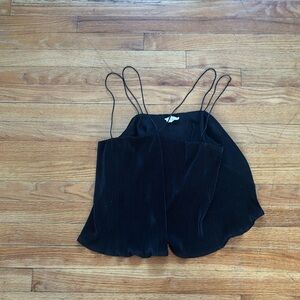 If By Sea Pleated Strap Top